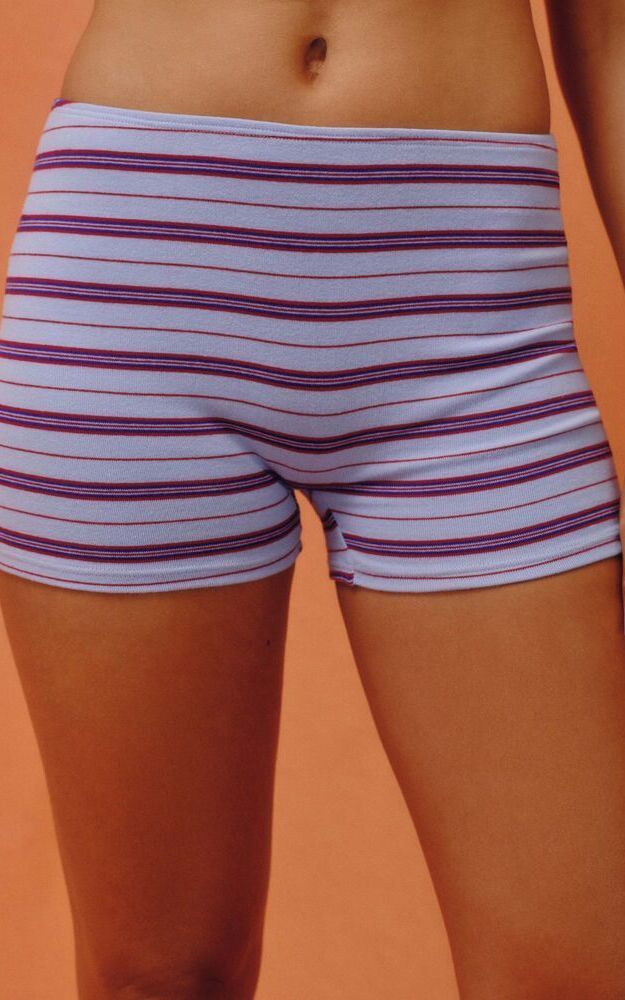 Stripe Jersey Stripe Shorts - Splash