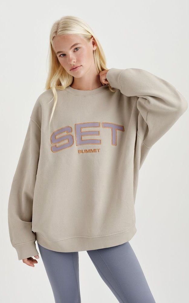 Midweight Sweats Staple Set Summit Crewneck - Andes