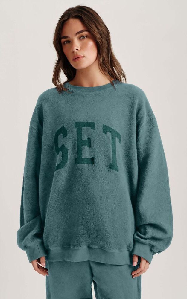 Midweight Sweats Reverse Set Crewneck - Sync