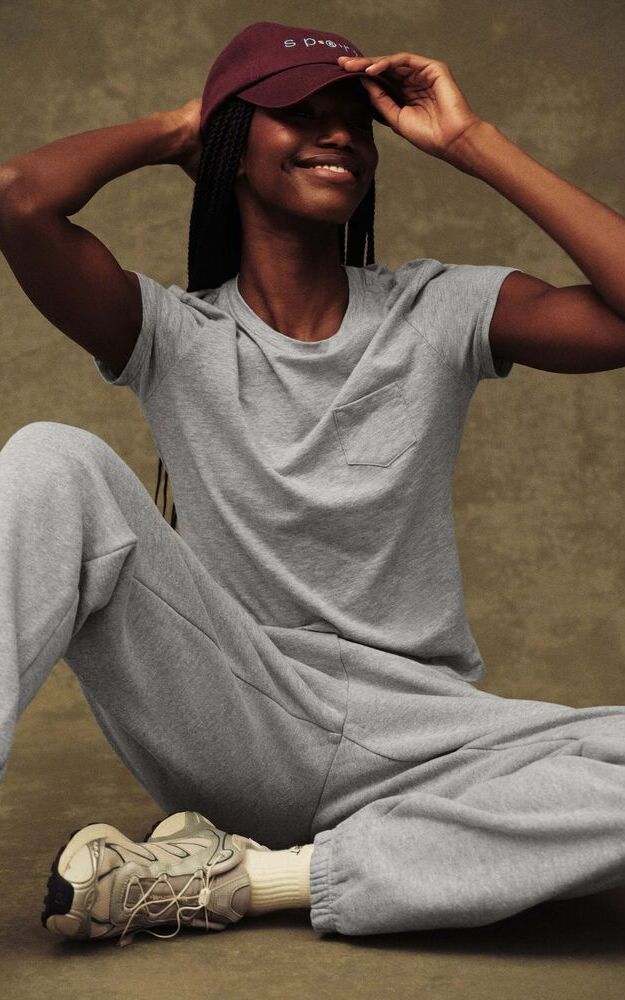 Midweight Sweats Staple Old School Sweatpants - Fog Heather Grey