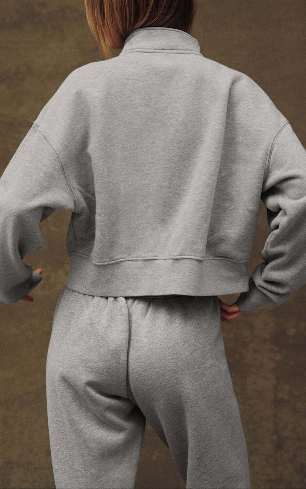 Midweight Sweats Staple Straight Leg Sweatpants - Fog Heather Grey