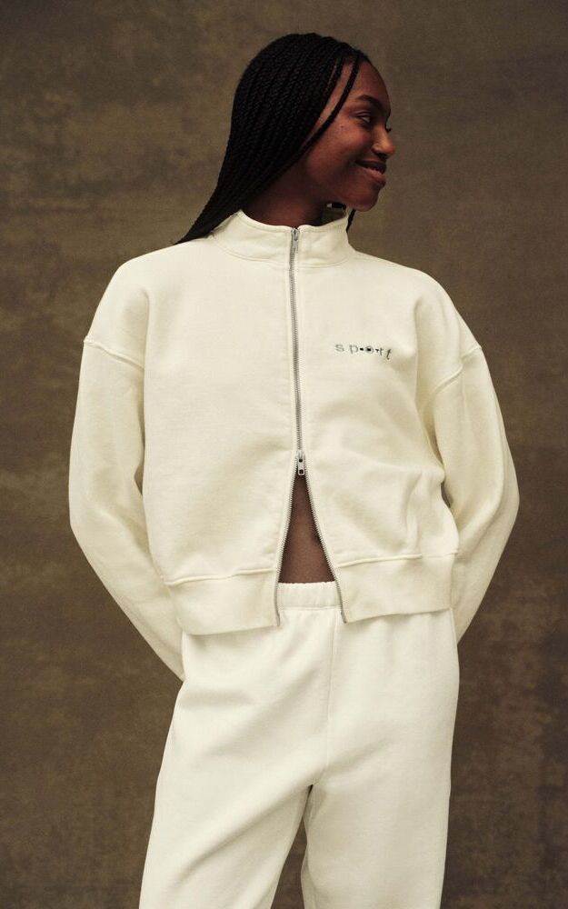 Midweight Sweats Staple Set Funnel Zip - Haven