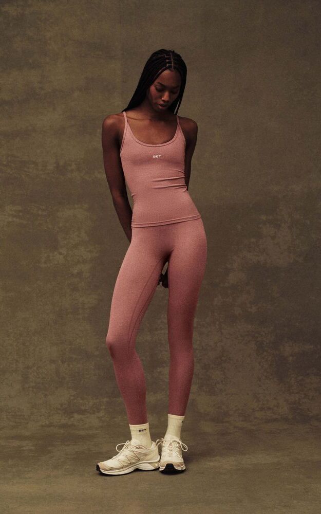 Sportbody Sporty High-Rise Leggings - Sepia
