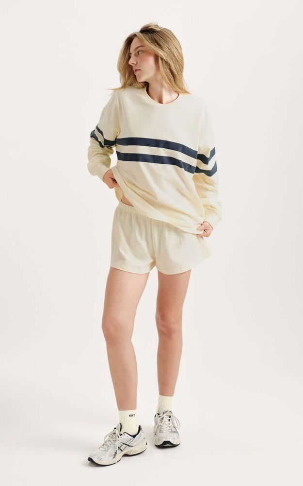 Heavy Cotton Easy Stripe Long Sleeve - Washed - Image 2