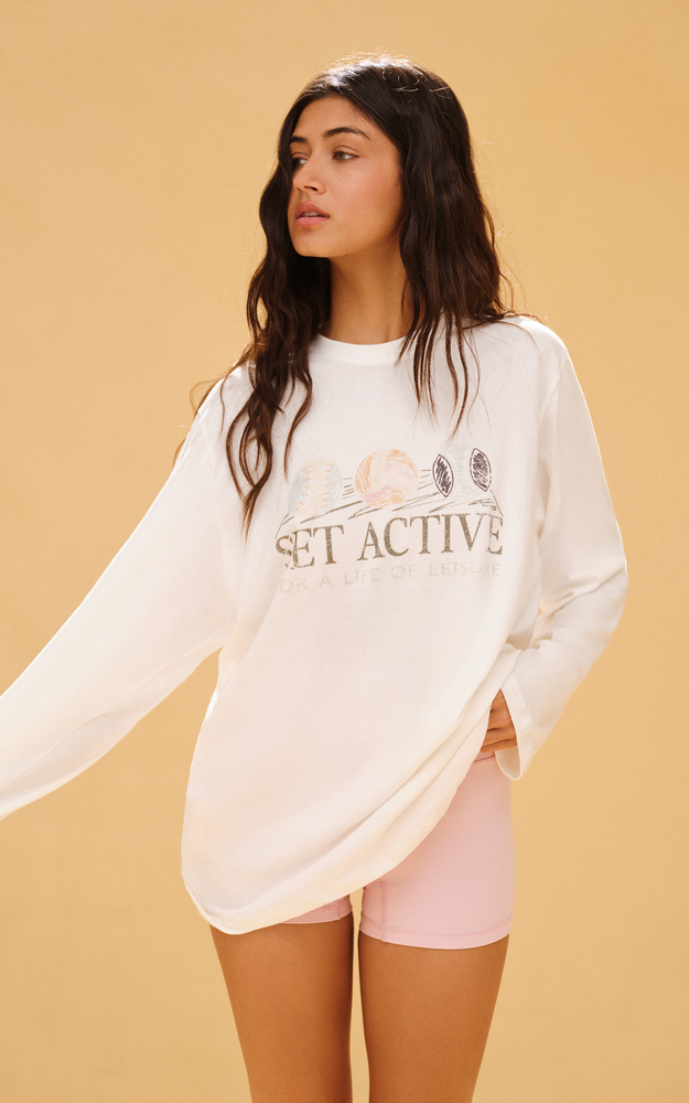 Classic Cotton Daily Club Set Long Sleeve - Blanc