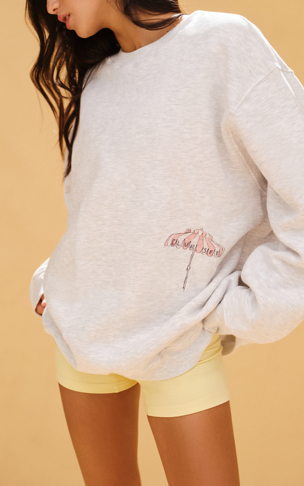 Midweight Sweats Staple Club Set Crewneck - Ash