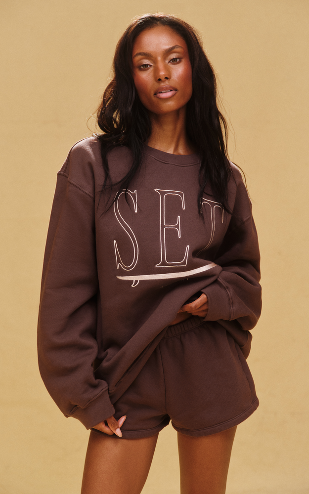 Midweight Sweats Staple Set Resort Crewneck - Shoreline