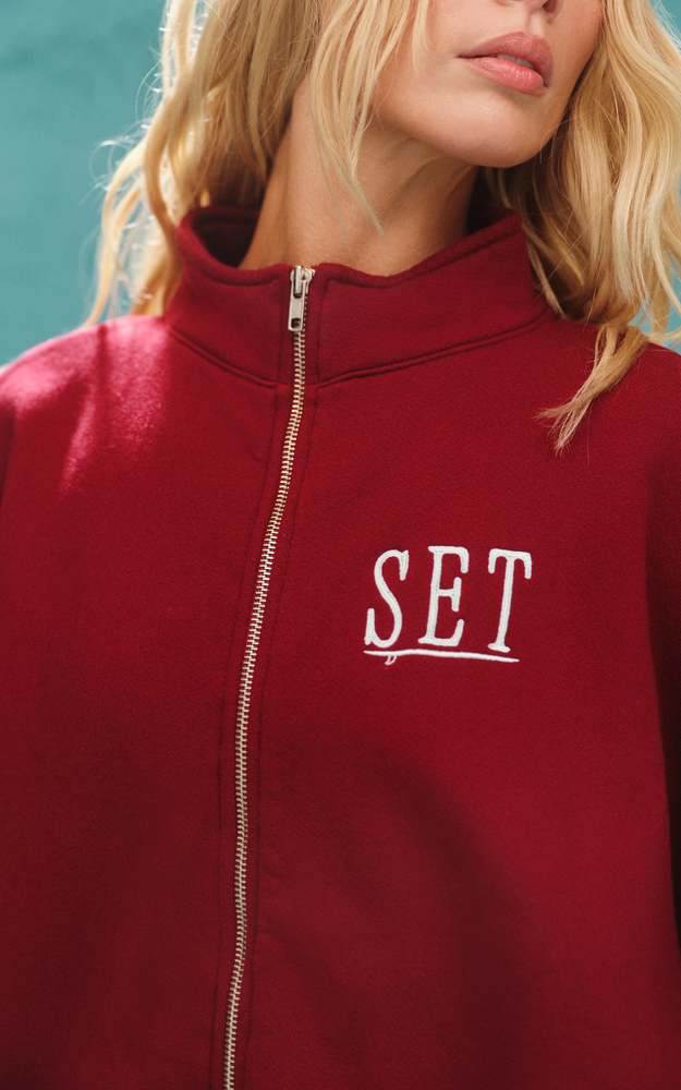 Midweight Sweats Staple Set Resort Funnel Zip - Vista - Image 5