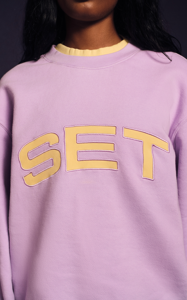 Midweight Sweats Staple Set Layered Crewneck - Buttercream - Image 4
