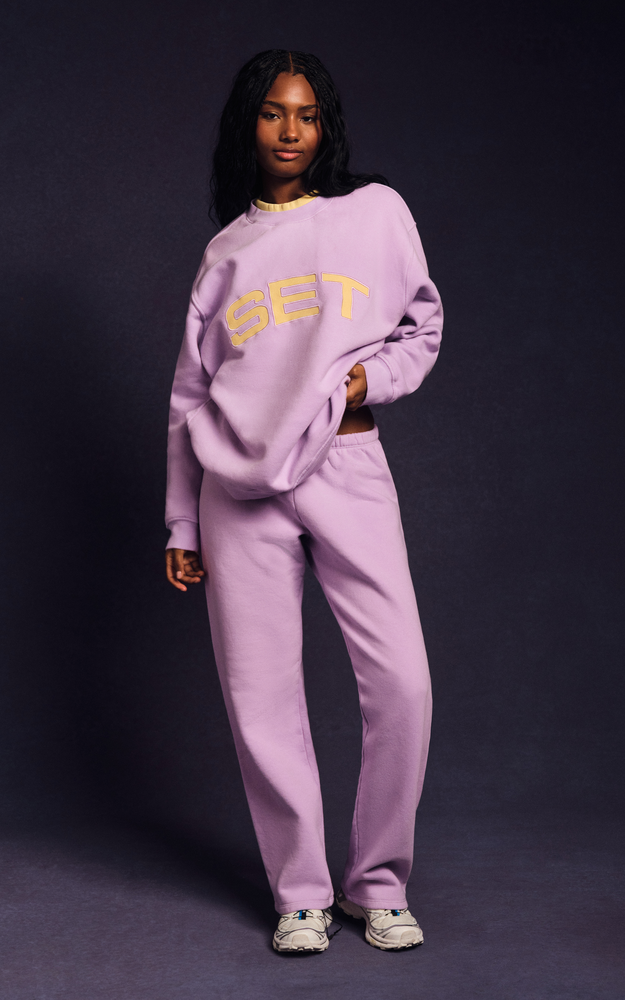 Midweight Sweats Staple Set Layered Crewneck - Buttercream - Image 2