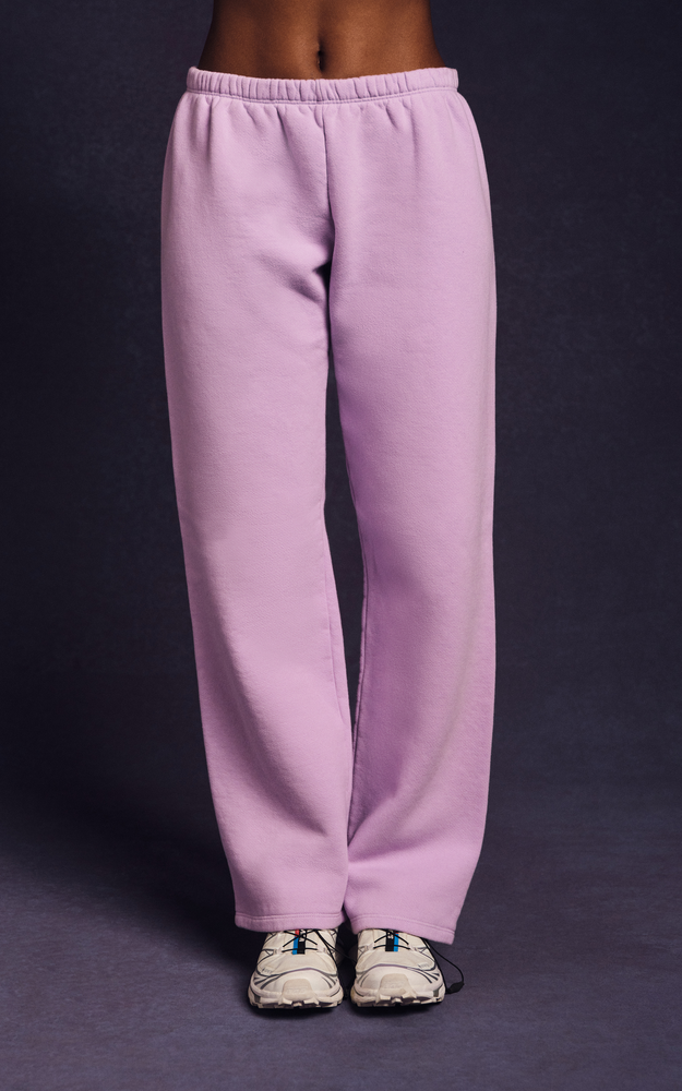 Midweight Sweats Staple Straight Leg Sweatpants - Buttercream - Image 3