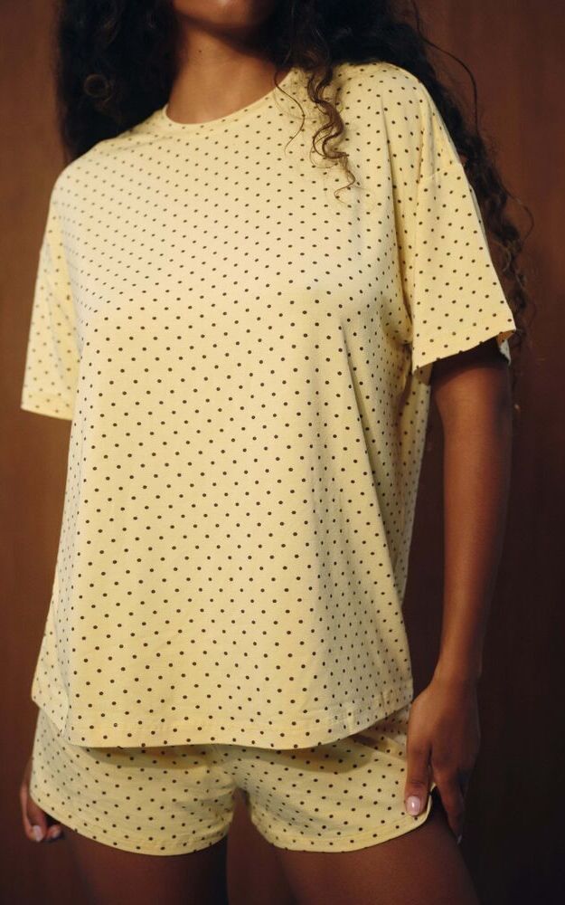 Sleep Jersey Comfort Polka Dot Boxy Tee - Sparkler - Image 5