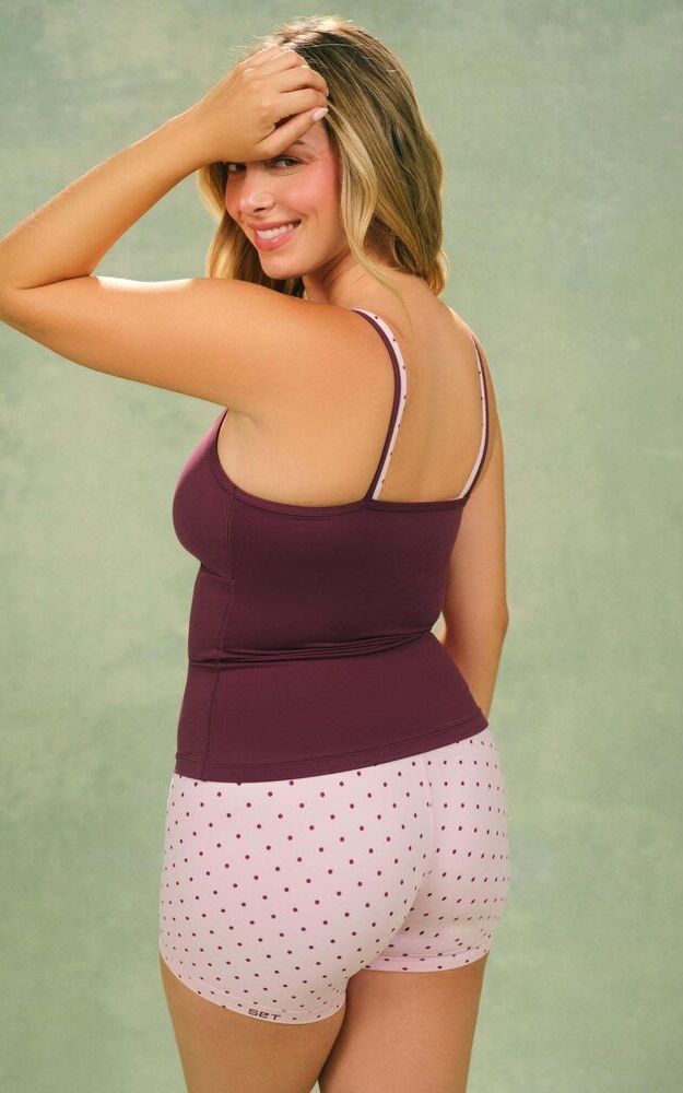 Aeraline Breathe Polka Dot Layered Move Tank - Speckle - Image 3
