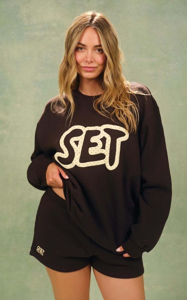 Midweight Sweats Staple Polka Dot Set Crewneck - Freckle