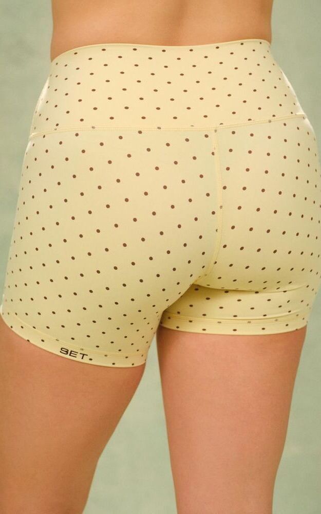 Aeraline Breathe Polka Dot Shorts - Freckle