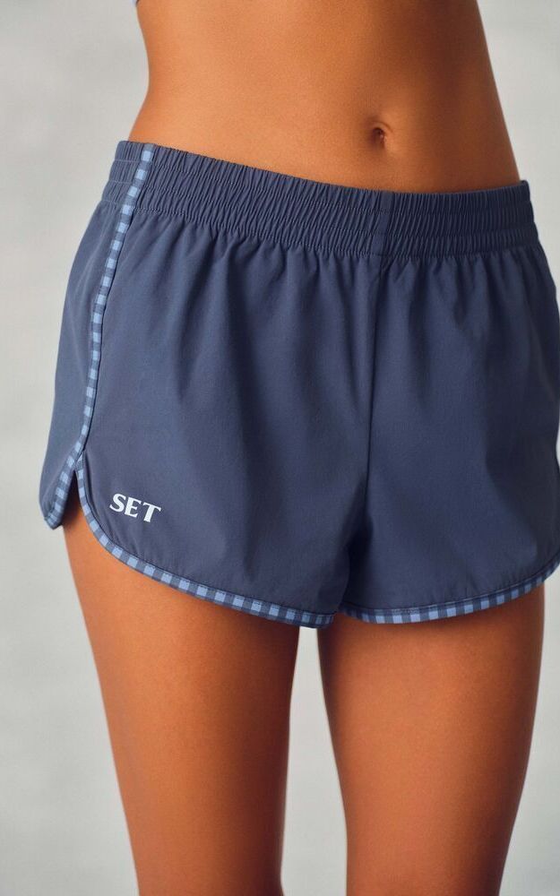 Nylon Track Gingham 90's Shorts - Hammock