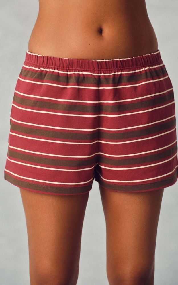 Heavy Cotton Easy Stripe Shorts - Sweet Tea