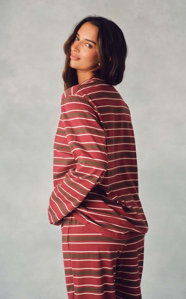Classic Cotton Daily Stripe Long Sleeve - Sweet Tea