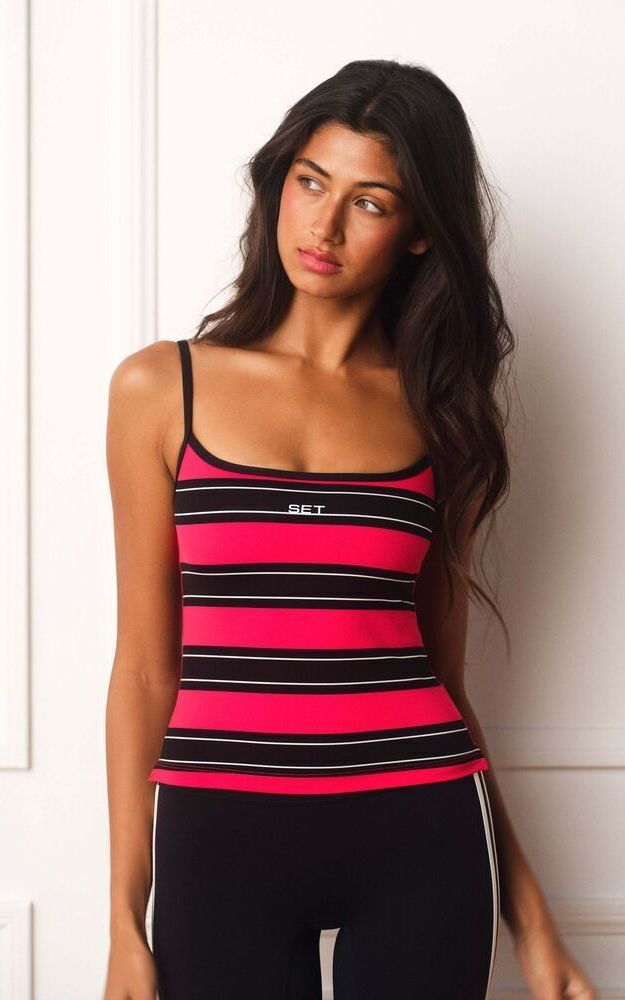 Luxform Lux Stripe Cami - Rouge