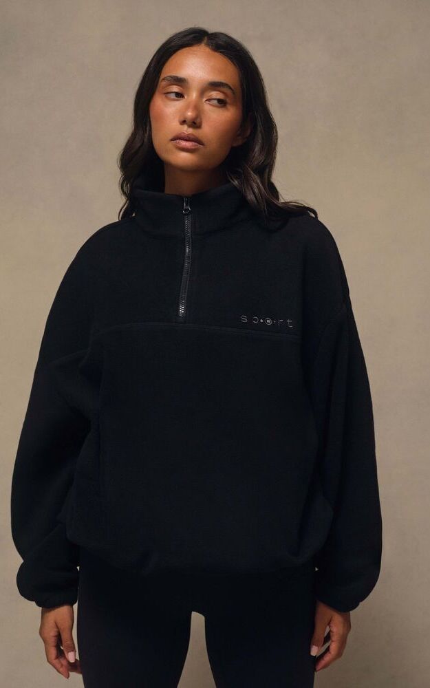 Microfleece Half Zip - Onyx