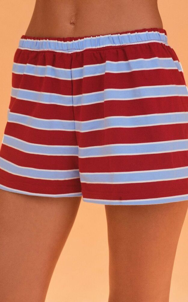 Heavy Cotton Easy Stripe Shorts - Vespa