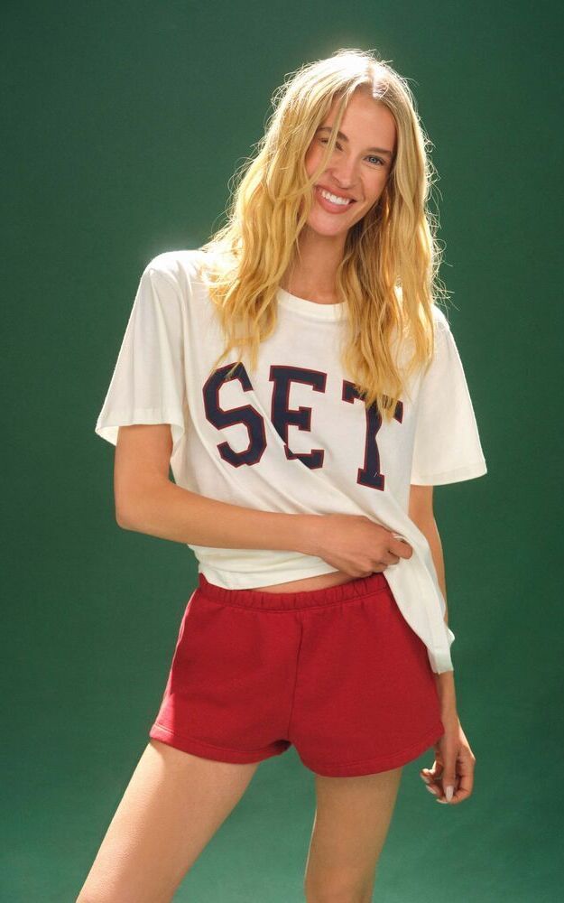 Classic Cotton Daily Set Boyfriend Tee - Rocket
