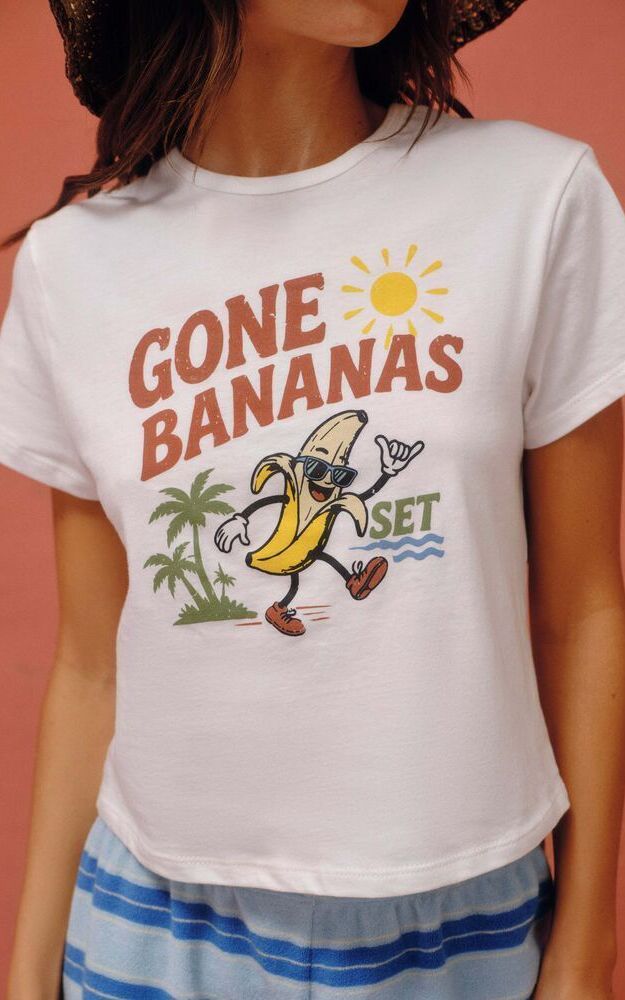 Classic Cotton Daily Gone Bananas Tee - Soleil
