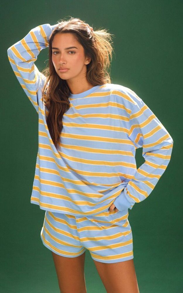 Classic Cotton Daily Stripe Cuffed Long Sleeve - Rodeo