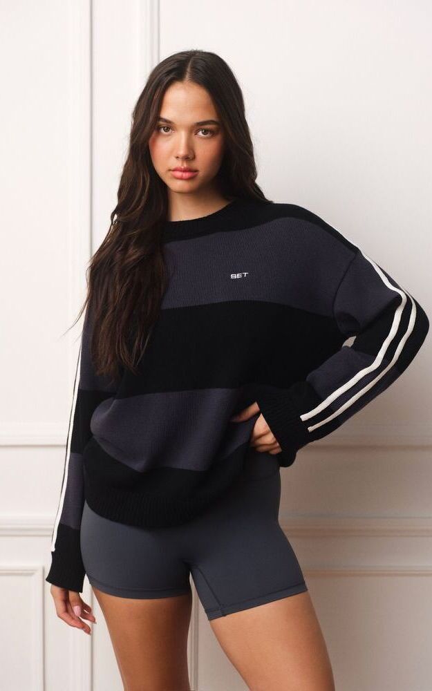 Weekend Knit Weekend Stripe Crewneck Sweater - Triomphe