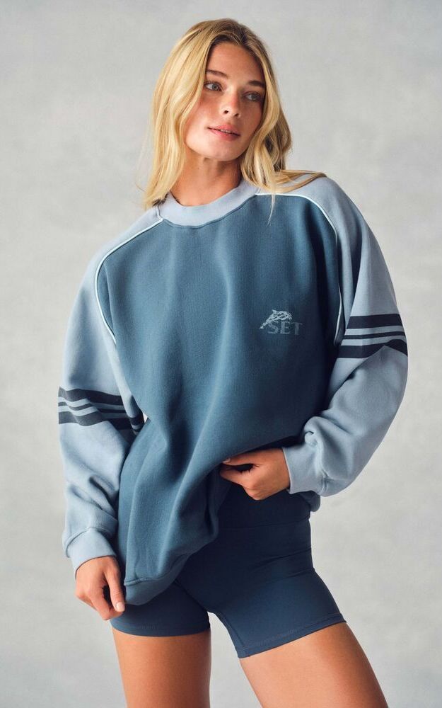 Midweight Sweats Staple Contrast Band Crewneck - Hammock