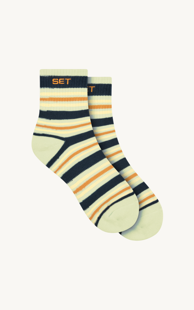 Set Stripe Shorty Socks - Zest