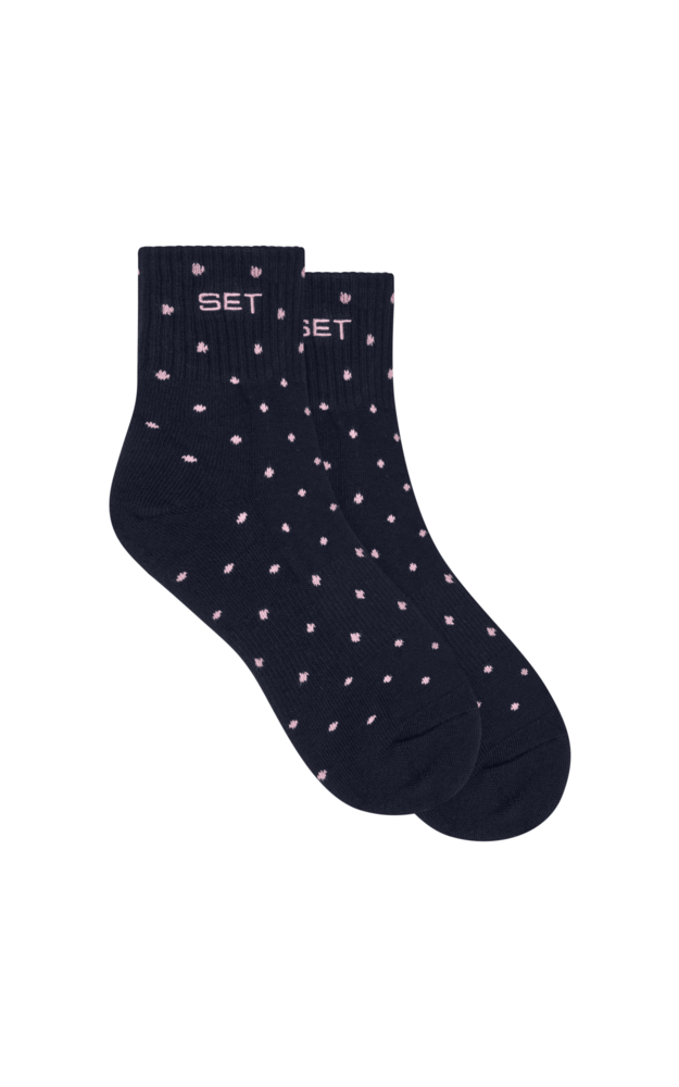 Set Polka Dot Shorty Socks - Blue Confetti