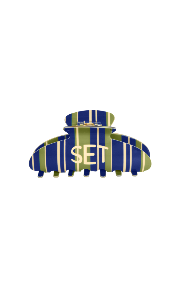 Set Stripe Claw Clip - Toucan