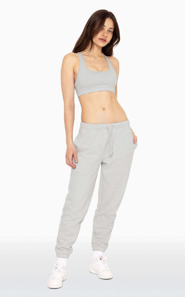 Heavyweight Sweats Drawstring Sweatpants - Heather Grey - Image 2