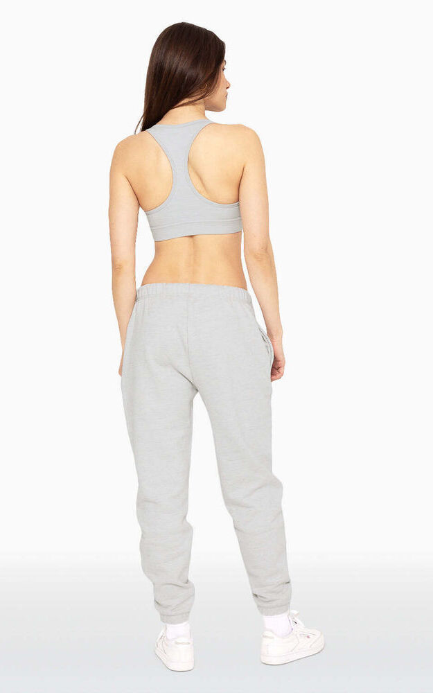 Heavyweight Sweats Drawstring Sweatpants - Heather Grey - Image 3