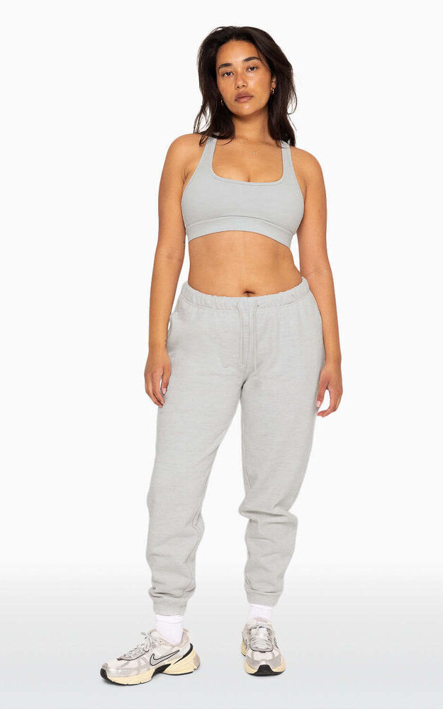 Heavyweight Sweats Drawstring Sweatpants - Heather Grey - Image 5