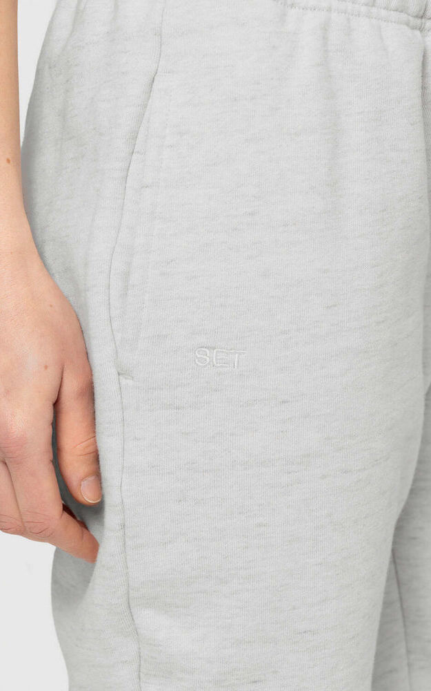 Heavyweight Sweats Drawstring Sweatpants - Heather Grey - Image 4