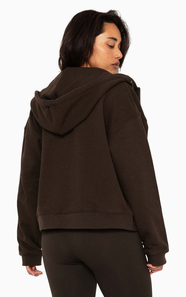 Heavyweight Sweats Zip Hoodie - Espresso - Image 5