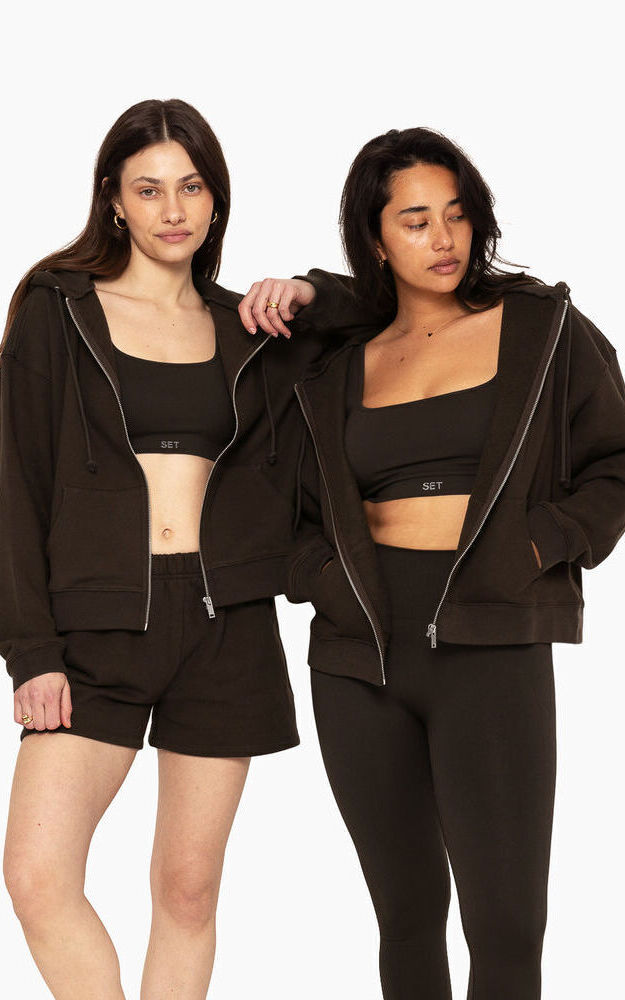 Heavyweight Sweats Zip Hoodie - Espresso - Image 6