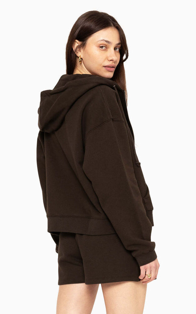 Heavyweight Sweats Zip Hoodie - Espresso - Image 2