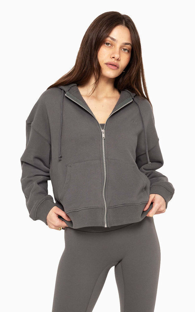 Heavyweight Sweats Zip Hoodie - Graphite