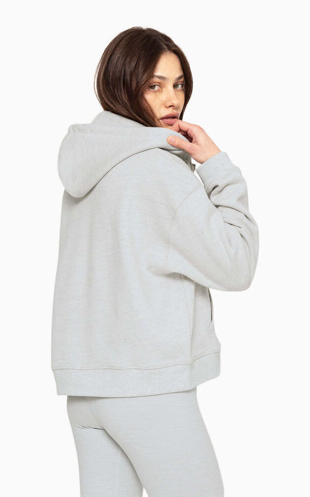 Heavyweight Sweats Zip Hoodie - Heather Grey - Image 2